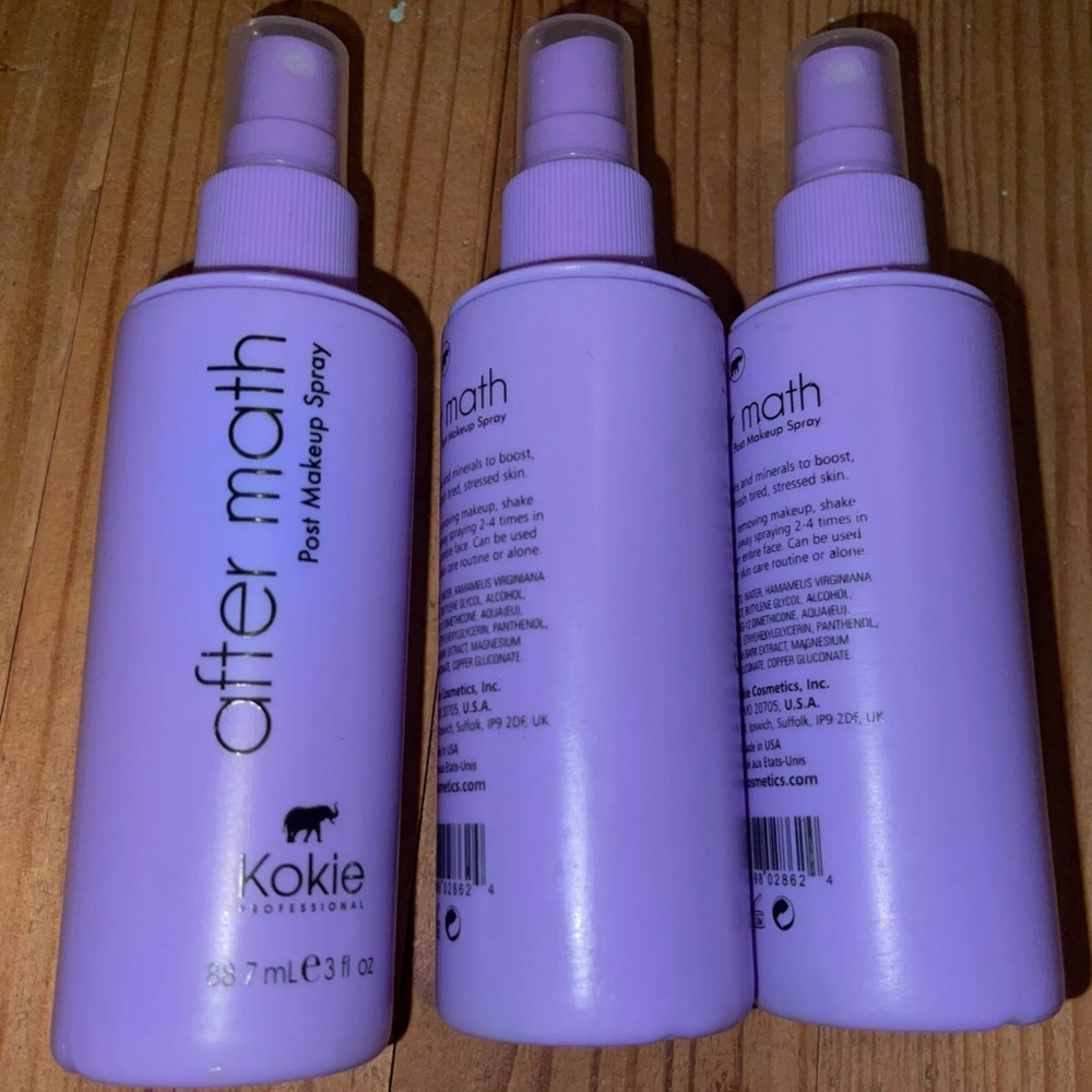 3 Kokie After Math Post Makeup Spray 3oz Cosmetic